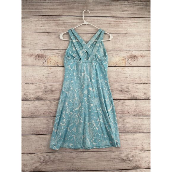Title Nine Cirque De La Vie Performance‎ Dress Women's Small Blue Floral - Picture 2 of 7
